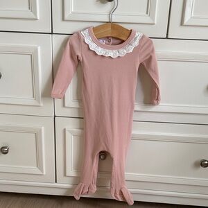Pink Ruffled Kids One Piece - Maniére Child
